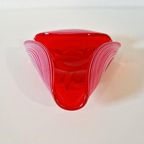 Vintage Glazen Schaal Mondgrblazen Kunst Glas Schaaltje thumbnail 4