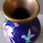 Blauw Cloisonné Vaasje thumbnail 4