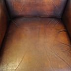 Luxe Schapenleren Oorfauteuil Met Een Vast Zitkussen En Hoog Zitcomfort thumbnail 7