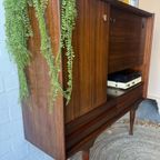 Retro Vintage Mid-century Dressoir,high-board,barkast thumbnail 13