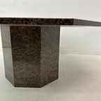 Mid Century Hexagonal Granite Coffee Table, 1980’S thumbnail 4