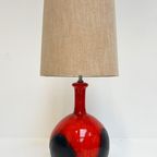 Bolvormige Keramische Lamp In West Germany Stijl, 1960'S thumbnail 7