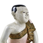 Grote Houten Aziatische Boeddha Met Koninklijk Gewaad 49Cm thumbnail 7