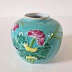 Antieke Chinese Gemberpot Vaasjes Mintgroene Vaas thumbnail 2
