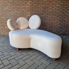 Shaise Longue Bank Nieuw Bekleed Teddy Stof Bank thumbnail 4
