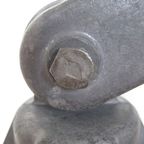 Vintage Zwart Emaille Frans Industriële Lamp thumbnail 5