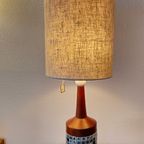 Vintage Deense Tafellamp Teak Lamp Schermerlamp Mozaïek thumbnail 20
