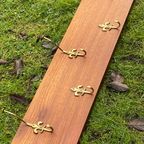 Vintage Messing Houten Kapstok thumbnail 20