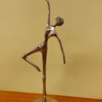 2X Chrome-Kleurige Ballerina Ballet Danseres Dame thumbnail 11