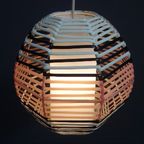 Pink And White Pendant Lamp 1960S thumbnail 2