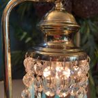 2 Beschikbaar Vintage Murano Opaline Blauwe Tafellampje thumbnail 6