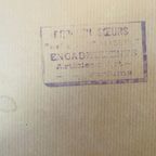 Antieke Fotolijst Met Foto Van Le Quai Vert In Brugge (1932). Crollen Soeurs. thumbnail 3