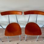 5X Italiaans Vintage Eetkamerstoelen Bonaldo thumbnail 7