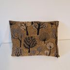 Vintage Kussen Met Gestikte Bomen Print thumbnail 4