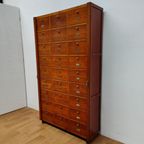 Vintage Houten Notariskast Kleppenkast Apothekerskast thumbnail 6