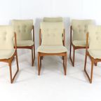 Set 6 Vamdrup Eetkamerstoelen Deens Vintage Stoelen thumbnail 13