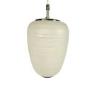 Stilnovo Stijl - Attr. Bruno Chiarini - Pendant - Messing - Opaalglas - Italie - 60'S thumbnail 4