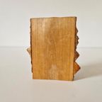 Vintage Houtsnijwerk Uil Beeld Houten Uil Beeldje thumbnail 3