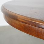 Charmante Oude Houten Ronde 4 Persoons Eettafel Met Mooi Gedetailleerde Poot thumbnail 9