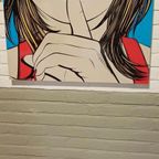 Vintage Ikea Pop Art Poster, Sssshhh, Deborah Azzopardi thumbnail 7