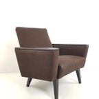 Vintage Bruine Fauteuil Zwart | Bruin thumbnail 2