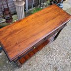 Klassiek Engelse Sidetable, Wandtafel, Console. thumbnail 5