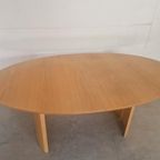 Vintage Massief Houten Ovale Uitschuifbare Eettafel Design thumbnail 4