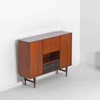 Minimalistische Mid-century Barkast In Teak Door Van Pelt, België 1960 thumbnail 9