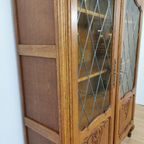 Vintage Queen Ann Kast, Vitrinekast, Buffetkast Boekenkast 7 thumbnail 16