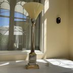 Uplight Tafellamp Maison Jansen 1970 Frans thumbnail 13