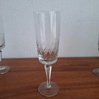 Set Van 5 Hoge Champagneglazen, Kristallen Flutes, Kristallen Glazen thumbnail 3