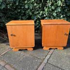 Vintage Retro Nachtkastjes Set 1950S thumbnail 9