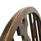 Antieke Houten Windsor Stoel Beuk Olm Wheel Back Chair 19De Eeuw thumbnail 3