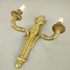 Duo Verguld Bronzen Louis Xvi Wandlampen thumbnail 4