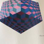 Victor Vasarely (1906-1997), Op Art Limited Edition Litograph thumbnail 7