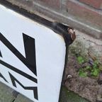 Groot Emaille Reclamebord, Naambord Van Hensen Rotterdam. thumbnail 5