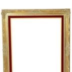 Vintage Vergulde Lijst Barok Stijl Rood Fluweel Klassiek 65x55cm thumbnail 6