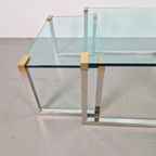 3 X Regency Peter Ghyczy Salontafel Bijzettafel T53 Messing thumbnail 12