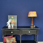Zwarte Grenen Vintage Sidetable, Landelijke Houten Tafel thumbnail 3