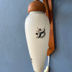 Teakhouten Wandlamp - Deense Opaline Glazen Wandlamp - Mid Century Sconce thumbnail 10