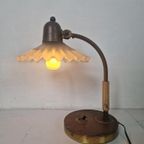 Jaren 30 Art Deco Bureau Lamp Notaris Lamp thumbnail 7