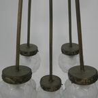 Art Deco Hanglamp Met 5 Bollen Aan 5 Stangen thumbnail 9