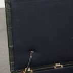 Groene Rundleren Chesterfield Hocker/ Opberg Poef Met Wieltjes thumbnail 9