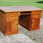 Vintage Eikenhouten Bureau thumbnail 5