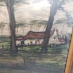 Theo Idserda - Landschaps Aquarel thumbnail 5