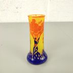 Art Nouveau Vaasje - Le Verre Français (schneider) Ca. 1920 thumbnail 4