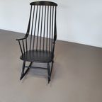 Black Lena Larsson Voor Nesto Rocking Chair 1960s thumbnail 10