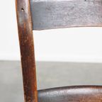 Tijdloze Elegante Set Van 10 Antieke Engelse Oxford Eetkamer/ Keuken Stoelen thumbnail 10