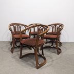 Six Vintage Bamboo Chairs thumbnail 8