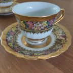 Benjarong Thais Porcelaine Kop En Schotel Set Van 2 thumbnail 5